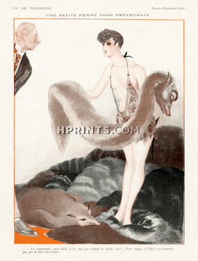 Armand Vallée 1926 "Une petite femme trop prévoyante" Furs, Fox
