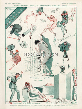 Pierre Lissac 1926 Meteorological Fantasy, Comic Strip