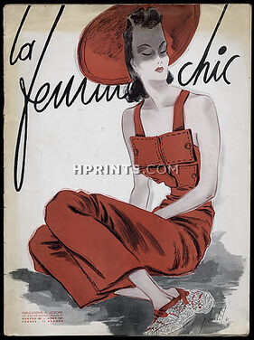 La Femme Chic 1941 August, Pierre Louchel, 30 pages