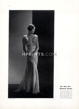 Schiaparelli 1932 Mrs Richard Norton, Evening Gown