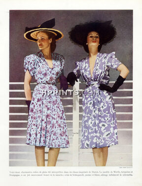 Worth & Schiaparelli 1946 Summer Dresses, Staron, Photo Arik Népo