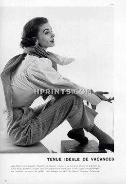 Givenchy (Couture) 1952 Lesur, Brivet, Staron, Photo Horst