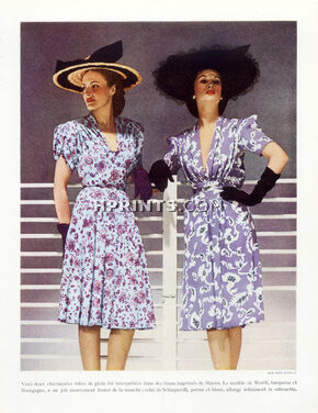Worth & Schiaparelli 1946 Summer Dresses, Staron, Photo Arik Népo