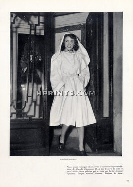 Marcelle Chaumont (Couture) 1947 raincoat