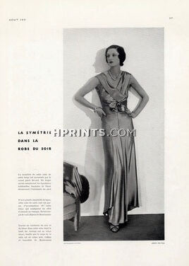 Jean Patou (Couture) 1931 Photo George Hoyningen-Huene