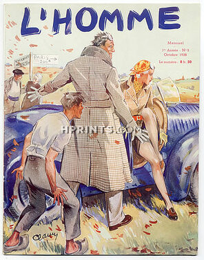 L'Homme 1938 October N°5, Men's Fashion Magazine, 36 pages