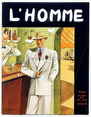 L'Homme 1939 May N°11, Men's Fashion Magazine, 36 pages