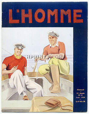 L'Homme 1939 June N°12, Men's Fashion Magazine, 36 pages