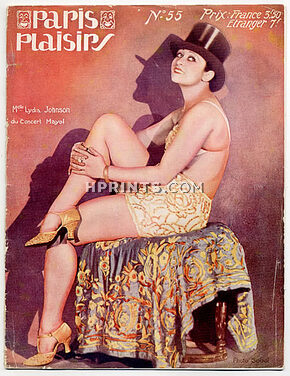 Paris Plaisirs 1927 N°55, Mlle Komorova, Folies Bergère, Moulin Rouge, Lydia Johnson, 24 pages