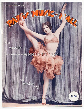 Paris Music-Hall 1928 N°159, Miss Valery, Casino de Paris, Soeurs Irvin, 20 pages