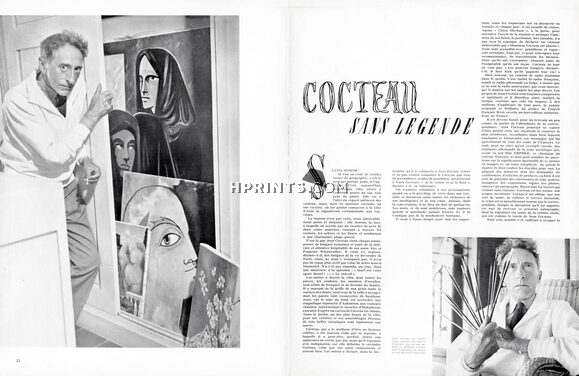 Cocteau Sans Légende, 1955 - Santo-Sospir, 3 pages