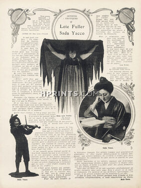 Loïe Fuller - Sada Yacco, 1908 - Artist's career, impressions, confidences, Text by Loïe Fuller, Sada Yacco