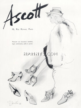 Ascott 1938 American Style Shoes, René Bouché