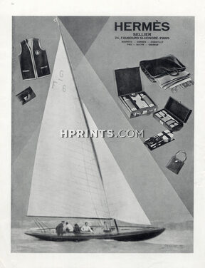 Hermès (Travel Goods) 1928 Vanity Case, Sailboat