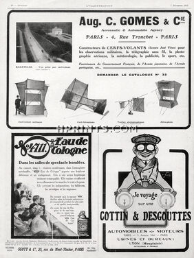 Aug. Gomès & Cie 1912 cerf-volant, Kite, air toys