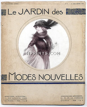 Le Jardin des Modes Nouvelles 1913 N°9, Maurice Millière, Maggie Salcedo (Salzedo), André Pécoud, Paul Iribe, Tango, Dolls, 34 pages