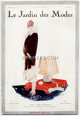 Le Jardin des Modes 1924 N°65, Grunwaldt (Fur Clothing), L'Hom (Mme Forest L'Hom), Paul Poiret, Jeanne Lanvin, Chanel, Jean Patou, Boris Lipnitzki, 52 pages