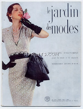 Le Jardin des Modes 1950 N°344, Dognin, Photo Sante Forlano, Krivitzki, 48 pages