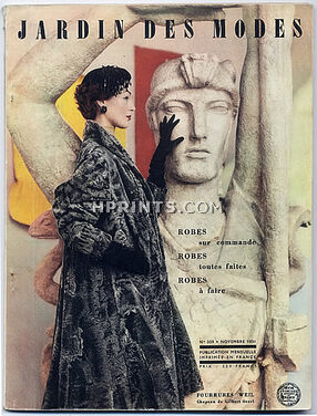 Le Jardin des Modes 1951 N°359, Weil (Fur Clothing), Photo Bukzin, Revillon, Krivitzki, Schiaparelli, Germaine Lecomte, 104 pages
