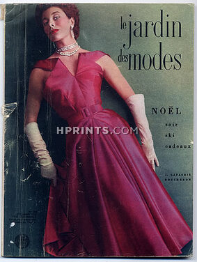 Le Jardin des Modes 1951 N°360, Jeanne Lafaurie, Balenciaga, Schiaparelli, Christian Dior, 108 pages
