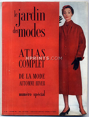 Le Jardin des Modes 1952 N°370, Christian Dior, Photo Martin Dutkovich, Schiaparelli, Givenchy, Jacques Fath, Hermès, Blaise Cendrars, 128 pages