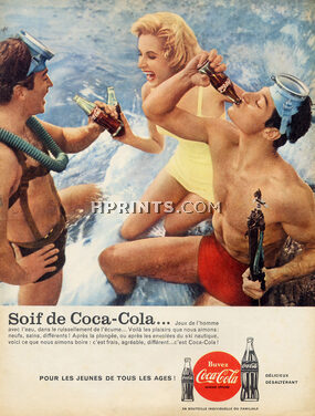 Coca-Cola 1959 "scuba diving"