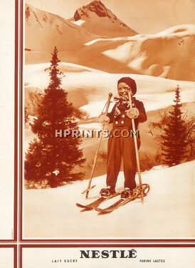Nestlé 1939 skiing