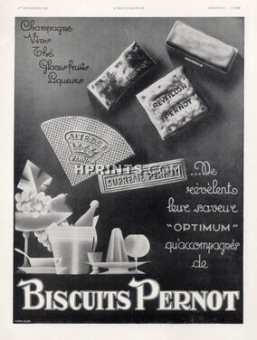 Biscuits Pernot (Food) 1930