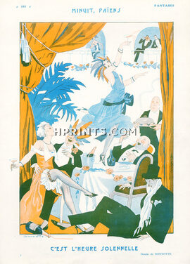 Léon Bonnotte 1923 ''Minuit, Païens'' Roaring Twenties, Music Hall, Cabaret Dance
