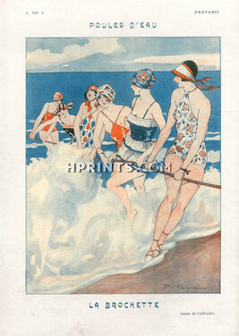 Fabiano 1924 Poules d'Eau, La Brochette, Bathing Beauties