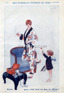 Henry Gerbault 1926 "Des étrennes passées de mode" pajamas