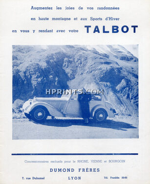 Talbot (Cars) 1937