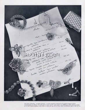 Mellerio dits Meller 1953 Clips, invoice