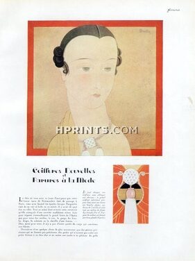 Charles Martin 1927 "Coiffures nouvelles et Parures à la mode" Jewels Art Deco
