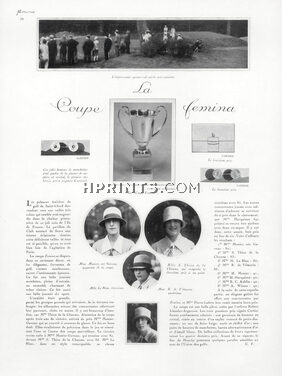 Cartier & Robert Linzeler-Argenson (Cup) 1927 "La Coupe Fémina de Golf" Mrs Munier, Mlle Thion, Mlle Le Blan, Mrs R. de Vilmorin