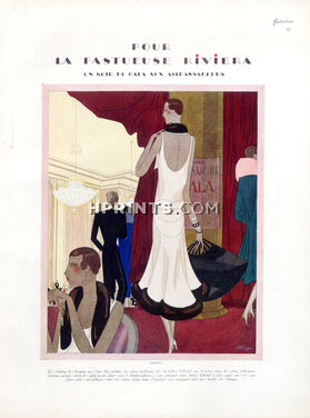 Léon Bénigni 1928 Chanel, Madeleine Vionnet, Callot Soeurs, Cannes, French Riviera Hotels, 4 pages