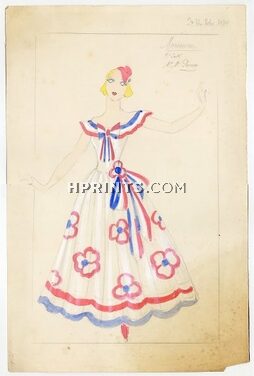 Jenny Carré 1934, Marguerite Perney, "Marianne", Original costume design