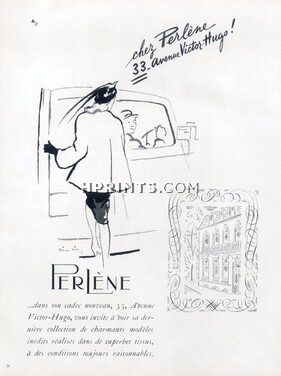 Perlène (Couture) 1947 shop window 33 Avenue Victor Hugo, Paris, Pierre Simon