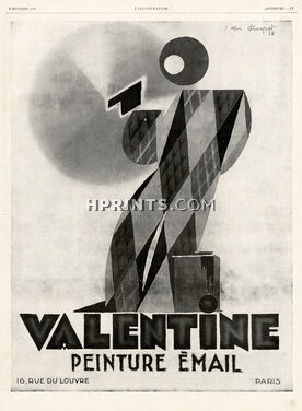 Valentine (peinture) 1928 d'après Ch Loupot