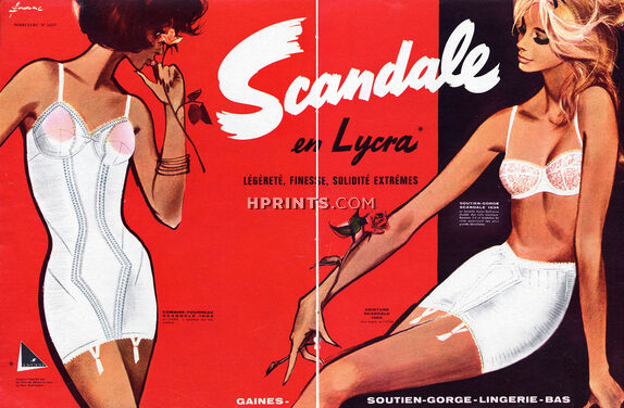 Scandale (Lingerie) 1962 Combiné, Girdle, Lycra, Pierre Couronne