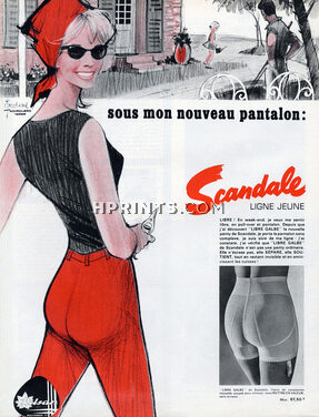 Scandale (Lingerie) 1965 Girdle Panty, Pierre Couronne