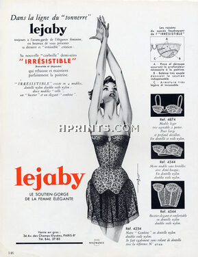 Lejaby (Lingerie) 1956 Pierre Pigeot, Brassiere