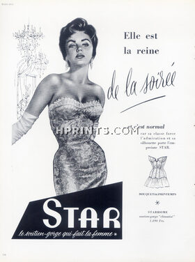 Star (Lingerie) 1955 Bra, Corselette, Aslan Pin-up