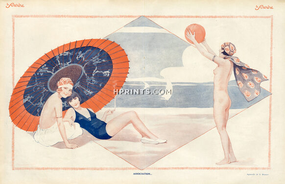 Suzanne Meunier 1924 Association... bathing beauties, nudism