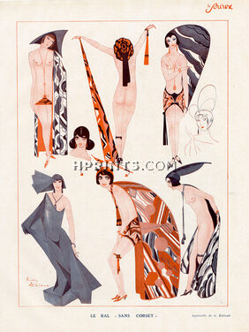 Zaliouk 1924 Le Bal Sans Corset, Fashion, Carnival costumes