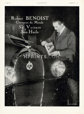 Kervoline (Motor Oil) 1931 Robert Benoist, Hotchkiss, Photo Studio Lorelle