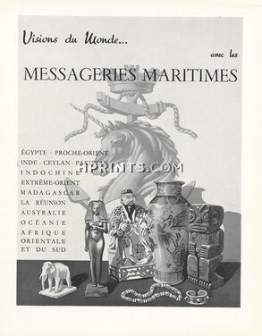 Messageries Maritimes 1951 Egypt, Moyen-Orient, Indochine...
