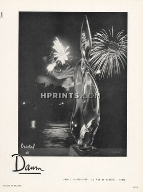Daum (Crystal) 1952 Fireworks, P. Jahan