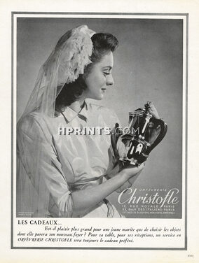 Christofle (Silversmith) 1947 Photo Dorvyne, Heim wedding dress