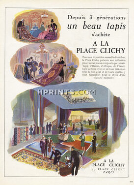 A La Place Clichy 1948 Tapis